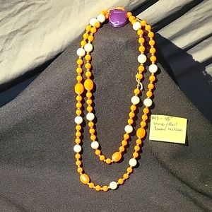48" round beaded necklace